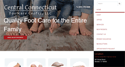 Desktop Screenshot of centralctfootcare.com